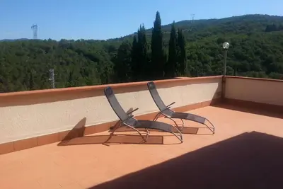 Image de Sezzate40 - Vue de dessus sur les collines du Chianti