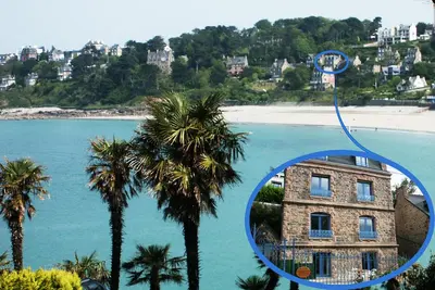 Image de plage & sable blanc_ \"L'Emeraude\" Villa Park Ar Min Emplacement exceptionnel