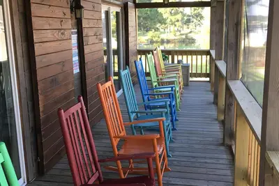 Image de Lever de soleil sur le porche - Chalet de vacances près de Dawson Creek