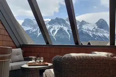 Image de Luxe de montagne dans un condo Penthouse avec bain à remous privé sur le toit