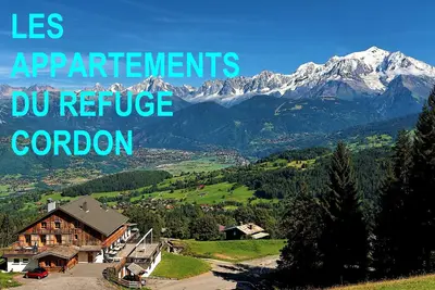 Image de Rez de jardin \"Mt Joly\", face à la chaîne du Mt Blanc, 1 à 4 personnes.