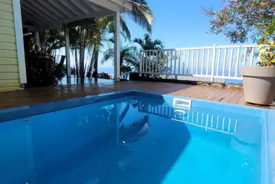 Image de Piscine chauffée et spa, vue mer, Kaz Hibiscus