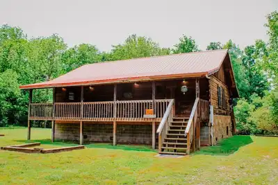 Image de 'Sweet Life \"* Log Cabin sur Cosby Creek avec Wifi