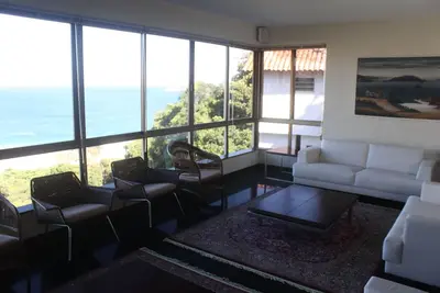Image de Manoir de luxe à Sao Conrado piscine, terrasse et vue sur la mer