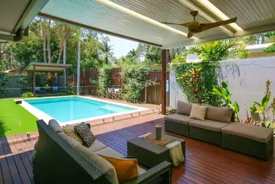 Image de Maison de vacances Pandanus avec immense terrasse couverte et piscine