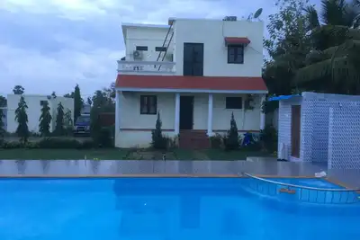 Image de Villa neuve avec piscine proche de Mahabalipuram à louer.