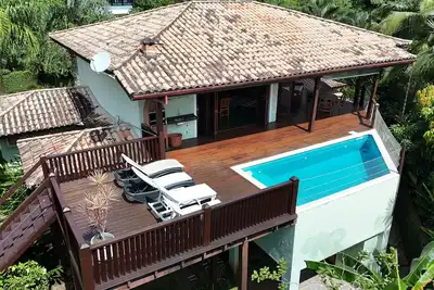 Image de Maison avec piscine et vue mer en copropriété p jusqu'à 10 personnes.