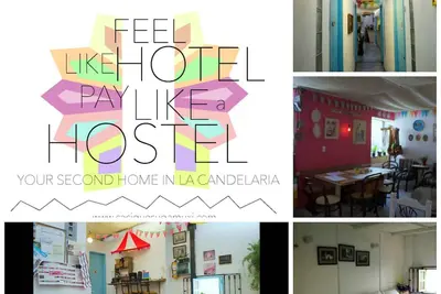Hostel Café Casu est un endroit joyeux et coloré.