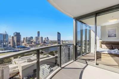 Image de Vue Ville | Apt de luxe Ă deux lits au sud de Brisbane Qsb038