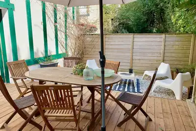 Image de Charmante petite maison T 3, centre Biarritz, jardin privatif Sud, très calme