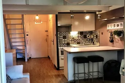 Image de Appartement duplex T2 + mezzanine Argentiere Plage pieds dans l'eau vue mer