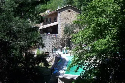 Image de Maison  ardèchoise-piscine chauffée avec vue sur les Monts d'Ardèche