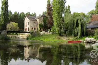 Image de Gîte sur île privée - le Moulin de l'Isle Auger - 6 à 8 pers,