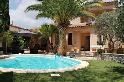 Image de Montpellier - Castelnau Villa 170 m2 au calme avec piscine - Plages à 12 Km
