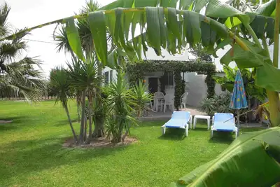 Image de Belle maison de vacances bon marché! A seulement 400 m de la plage de sable - jardin - en privé