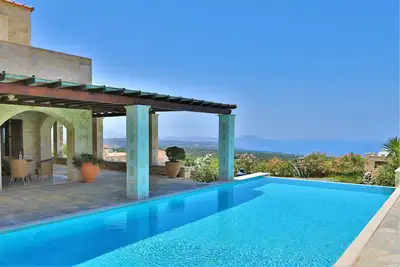 Image de Villa Lofos, vue mer, jacuzzi, piscine à débordement