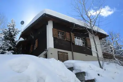 Image de Chalet à Grächen, le dimanche. Plateau, lieu préservé, tout actif Sun