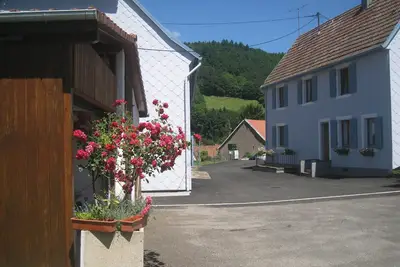 Image de dans le village de Lapoutroie à 10 km de Kaysersberg