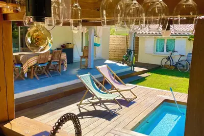 Image de Maison familiale cocooning et sa dépendance Bassin d'Arcachon 4 Ch plage 8 min