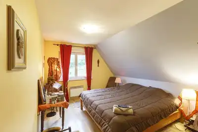 Image de chambre moderne  lit 2mx2m