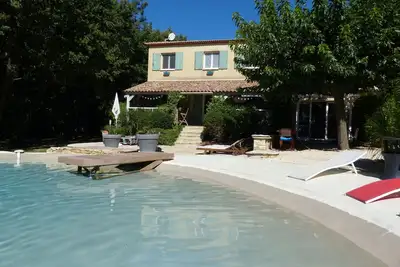 Image de Mas de 140 m2 (8 pers. ), Piscine lagon (7 x 11 m. ), 2500 m2 arboré & cloturé