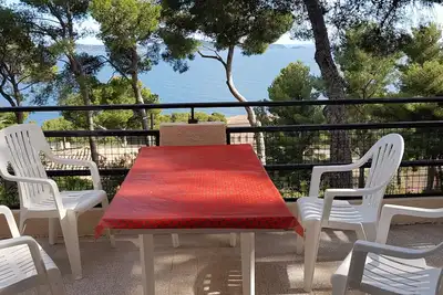 Image de Hyères Villa 5 pers. plein sud vue mer parc résidentiel du mont des oiseaux