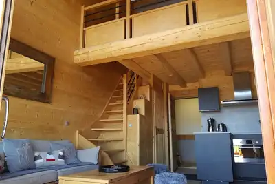 Image de Appartement neuf - 8 personnes - Superbe vue - Ski aux pieds - Intérieur bois