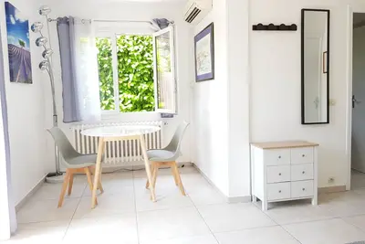 Image de Studio with beautiful terrace in a quiet closed villa, near sand beaches