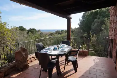 Image de Villa  vue mer, style bergerie à Porto-Vecchio Palombaggia, plage à pied 700m