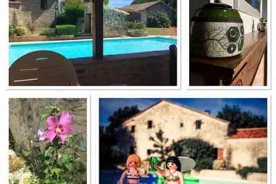 Image de Belle Maison De Vacances En Pierre Confortable Au Calme Avec Piscine Privative