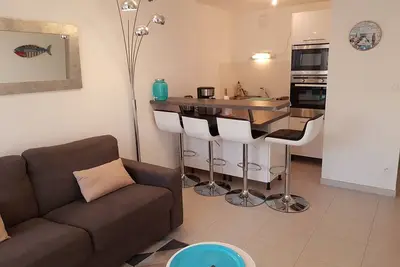 Image de Bel appartement 1 chambre, plein sud, dans résidence sécurisée, à la plage