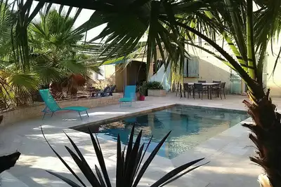 Image de Petit studio climatisé indépendant au calme avec terrasses privatives et piscine
