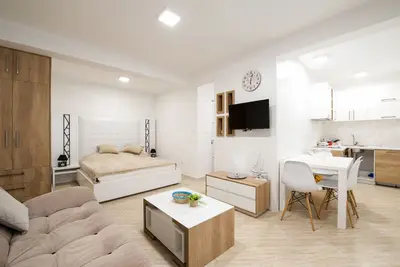 Image de Studio moderne avec vue sur la mer