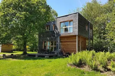 Image de Lodge écobiologique contemporain