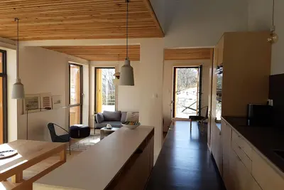 Image de Chalet contemporain d'architecte. Ski à Serre Chevalier et Montagne l'été