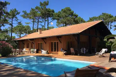 Image de Cap Ferret/ Piraillan Villa De Charme Avec Piscine- Grand Confort