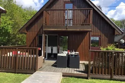 Image de Lodge Exécutif de 5 chambres avec vue sur le château et le monument de Stirling