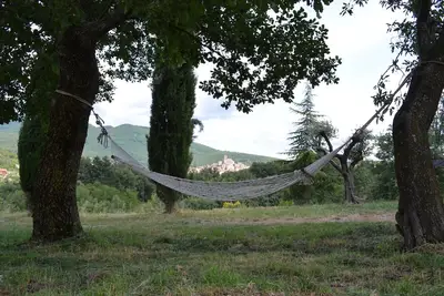 Image de Ferme panoramique dans le vert de la Toscane_La grange au 1er étage