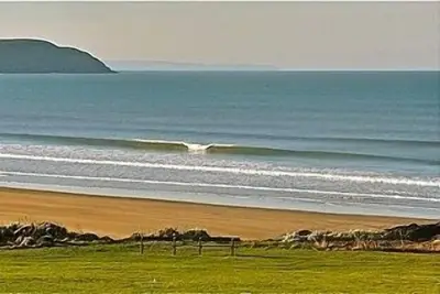 Image de Grande Maison Victorienne Surplombant Woolacombe Beach. Bain à remous, barbecue, parking