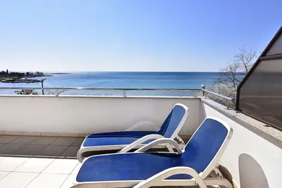 Image de Appartement à Zambratija-Umag, près de la plage, terrasse vue mer, WiFi