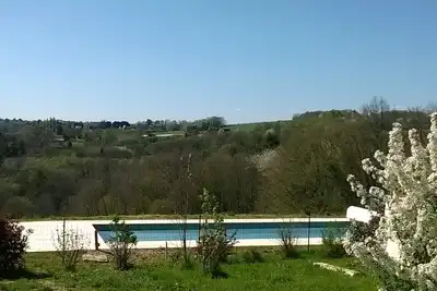 Image de Une limousine écologique en pleine nature avec piscine