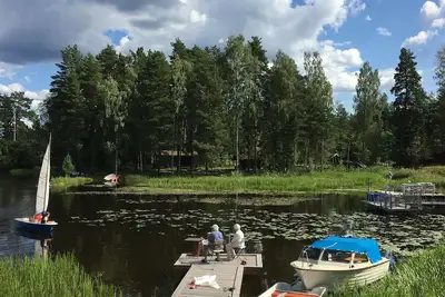 Image de 6 lits près du lac Runn
