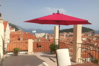 Image de Vue de la vieille ville depuis la terrasse House Hilda 1, la vieille ville, Dubrovnik