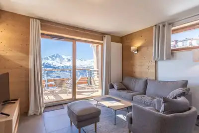 Image de Appartement contemporain 4p, 3 chambres, 8 pers, spa, fitness, parking, wifi