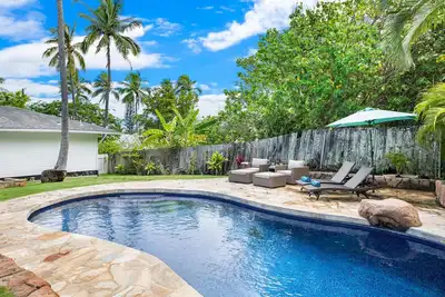 Image de * 10% de réduction sur les séjours maintenant - 4/17 Lanikai Cottage-Charming Maison privée avec piscine à pied 2beach!