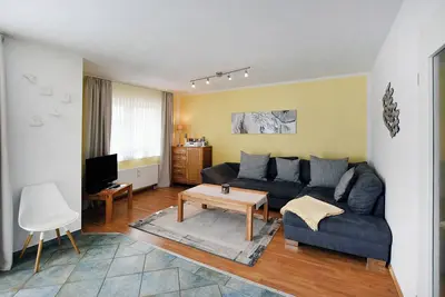 Image de près de la plage appartement dans le centre de Prerow, terrasse sud, Wlan, 4 pers.