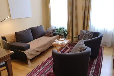 Image de Charmant appartement lumineux dans un immeuble Art nouveau viennois, à proximité du centre, WiFi gratuit