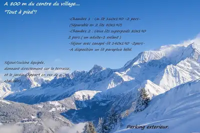 Image de Appartement 6 couchages. 2 chambres. 38 m2. Au pied des télécabines de St Gervais.