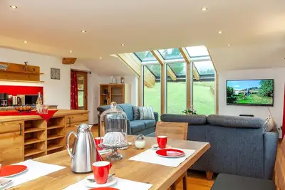 Image de Ferienwohnnung Geigelstein, 103 m², 1-6 Personen, 2 Schlafzimmer, Wohnküche, 2 x Du/Wc, Balkon, Wlan