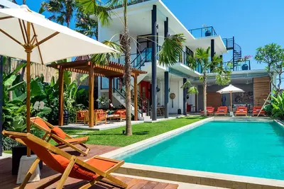 Image de Incroyable, villa de 3 chambres, emplacement sur la plage, Canggu '